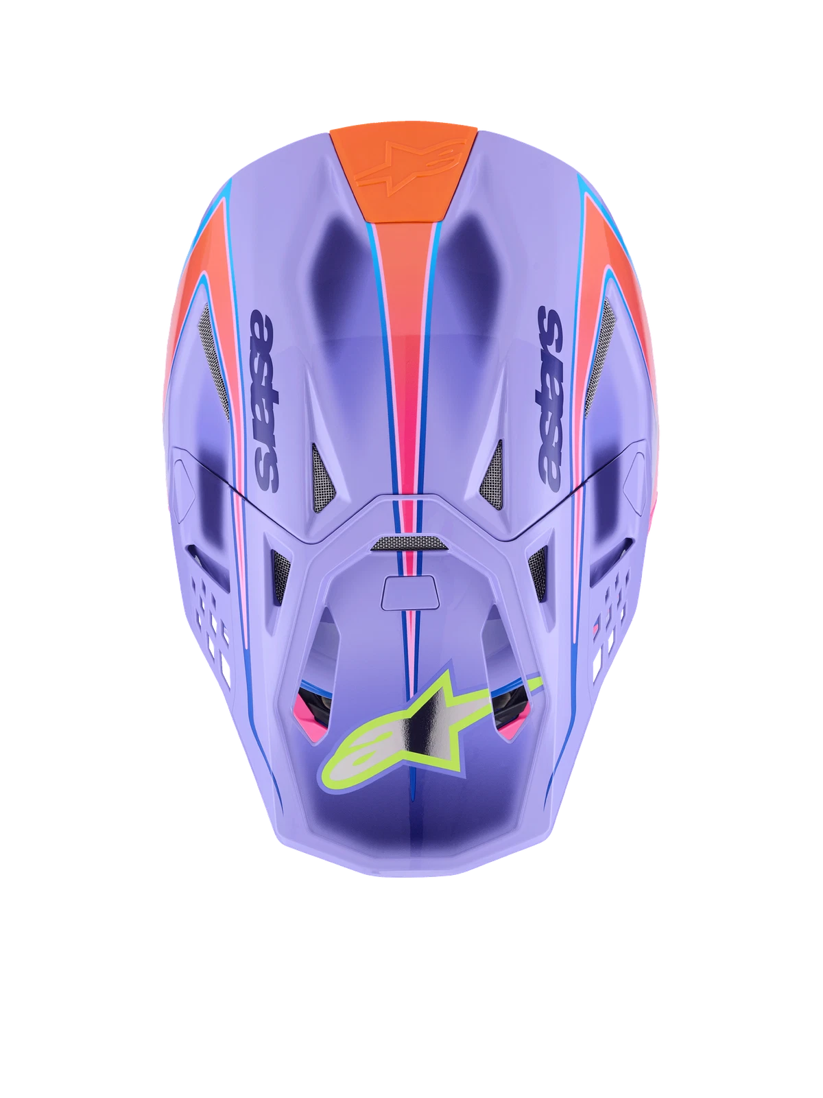 Alpinestars S-M10 Off-Road Helmet for Jett Lawrence (Small, Purple Pink Fluo Yellow)