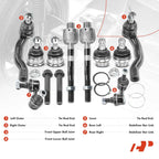 10x Front Ball Joints & Tie Rods for Nissan Pathfinder (2005-2012)