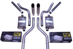 Dual Exhaust Kit for Chevy GMC C10 (1963–1972) - 2.5" Magnaflow Slash Clamp Corner Exit