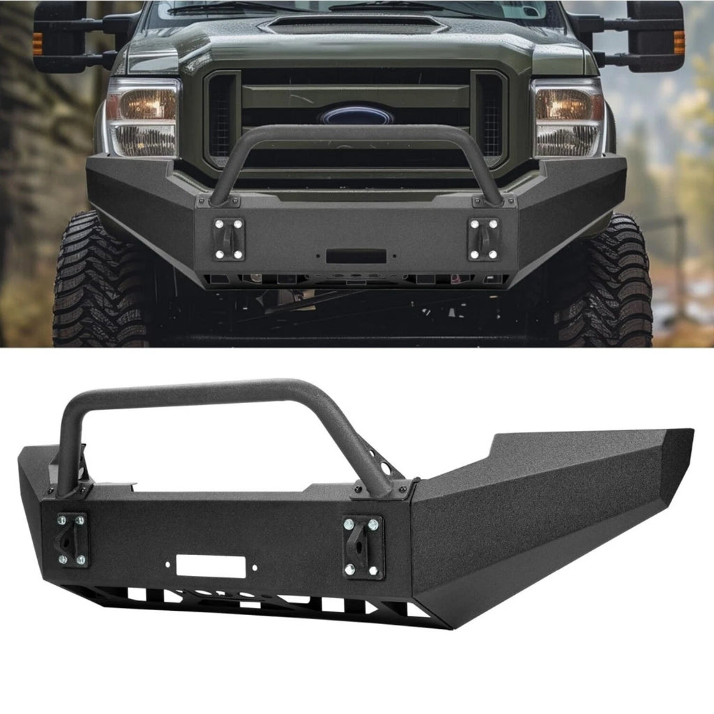 Steel PowderCoated Front Bumper Assembly for Ford F-250 F-350 Super Duty (1999–2004)