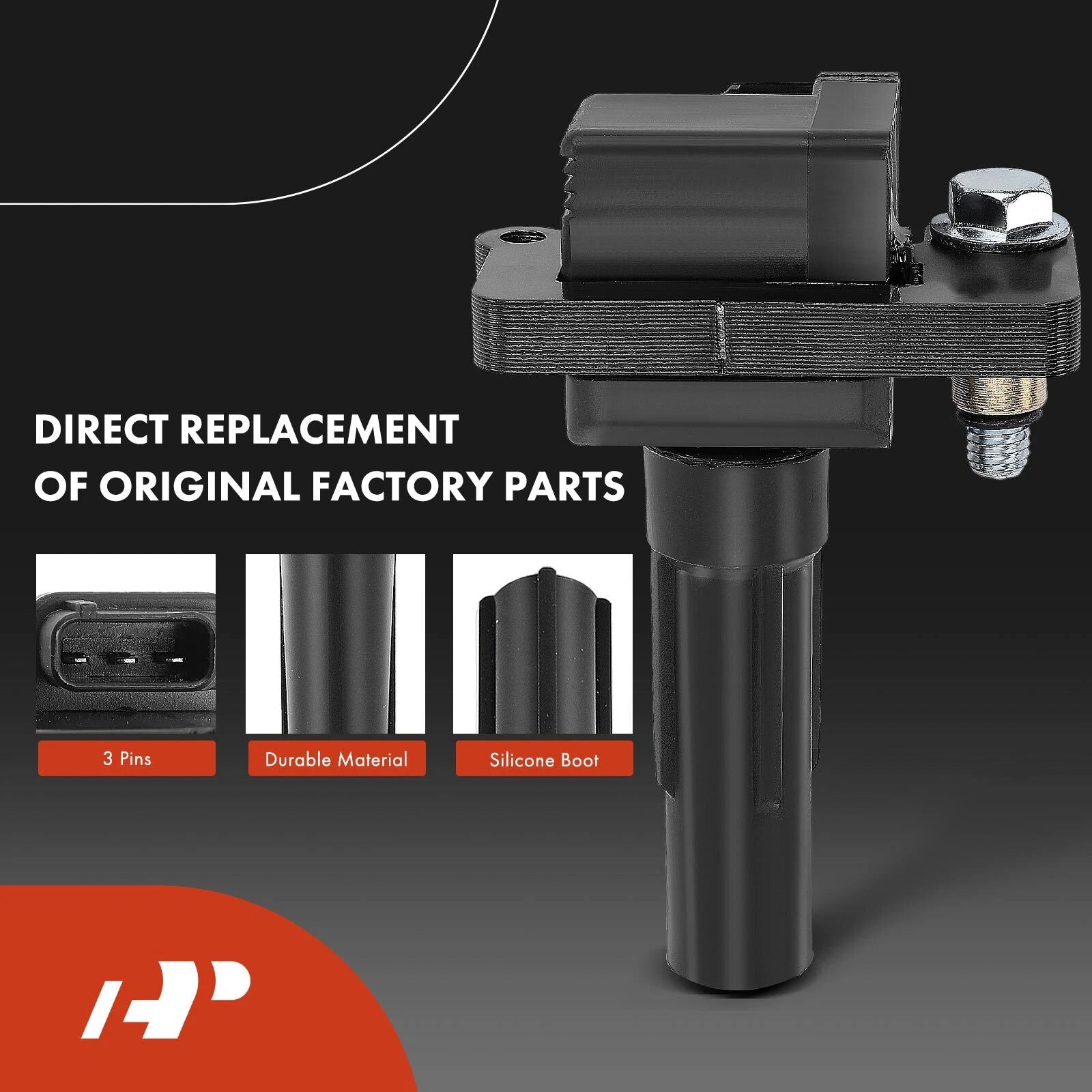 Set of 4 Ignition Coils & 4 Iridium Spark Plugs for Subaru Impreza (2002–2007)