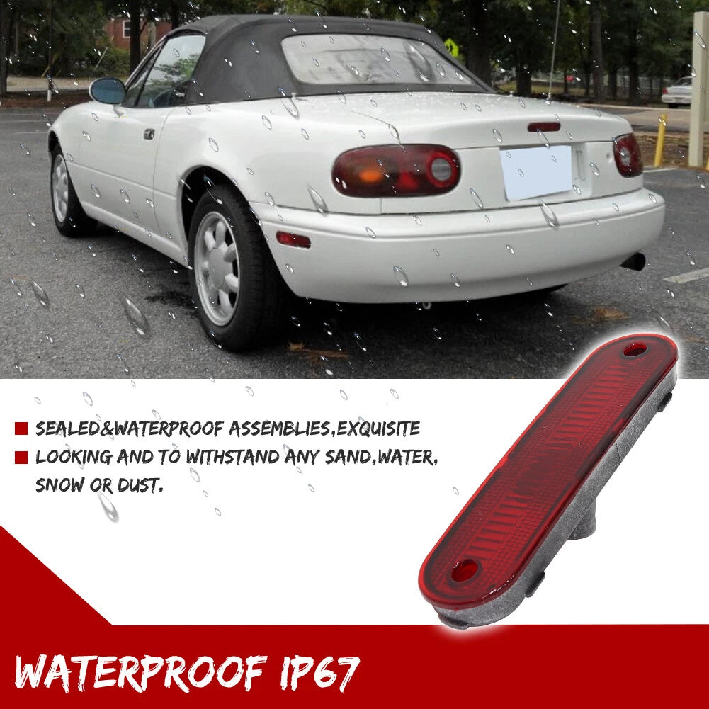 2X Red Lens Rear Side Marker Signal Lights for Mazda Miata MX-5 (1990–2005)