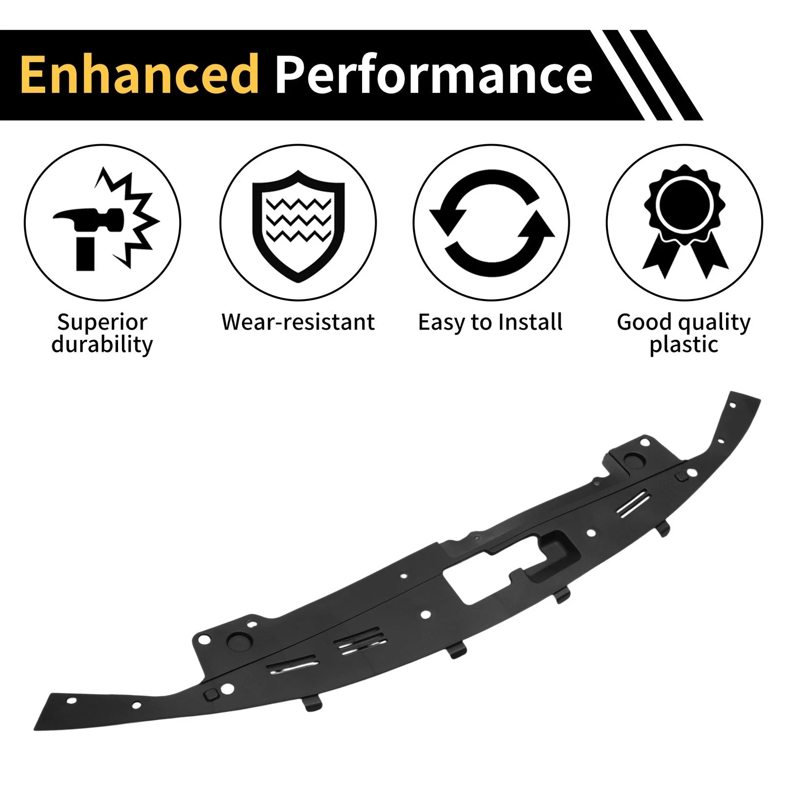 Radiator Support Cover for Kia Optima (2011–2015) No. 863562T001 ABS Black