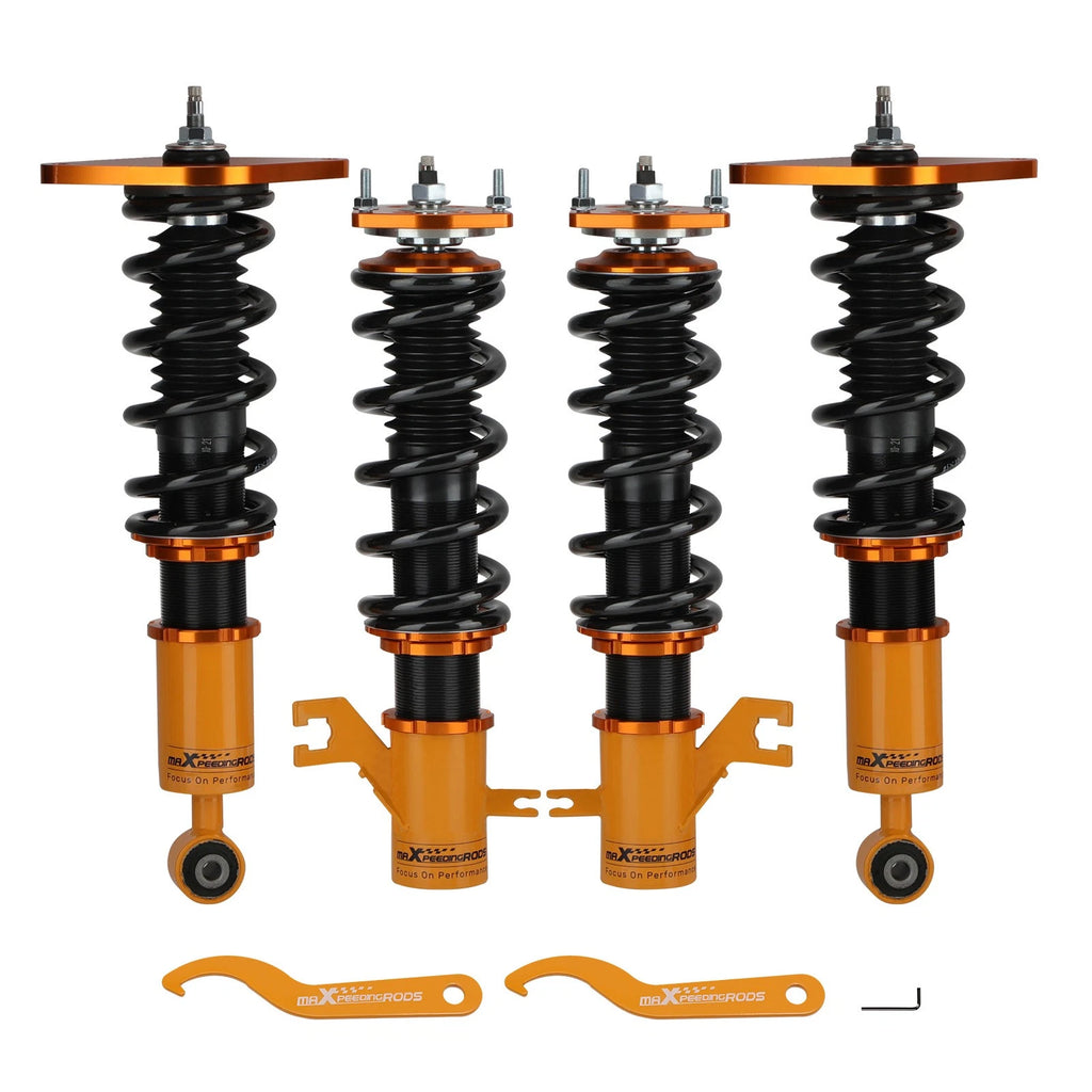 Set of 4 Coilovers for Nissan Sentra (2000–2006) - 24-Way Adjustable Damper