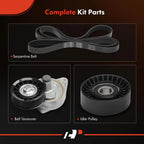 3X Serpentine Belt Drive Component Kit for Ford Escape (2001-2012)