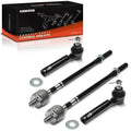 Set of 4 Front Inner Outer Tie Rod Ends for Subaru Outback Legacy (1999–2009)