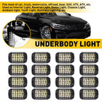 16 Pod LED Rock Lights for Car Truck Underbody Lighting (Universal)