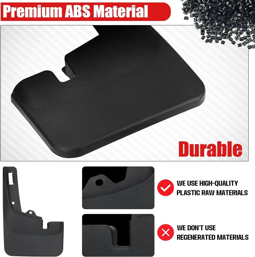 4PC Front and Rear Splash Guards and Mud Flaps for 2021-2023 Ford F-150 (2021–2023)