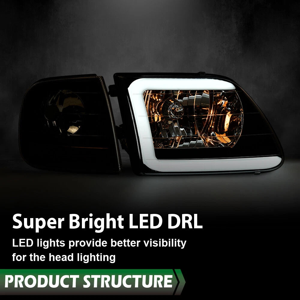 LED DRL Headlights and Corner Lights for Ford F150/Expedition (1997–2003)