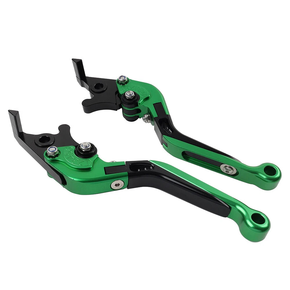 CNC Extendable Brake Clutch Levers for Benelli TRK502/X BN302S (2015–2019) Green