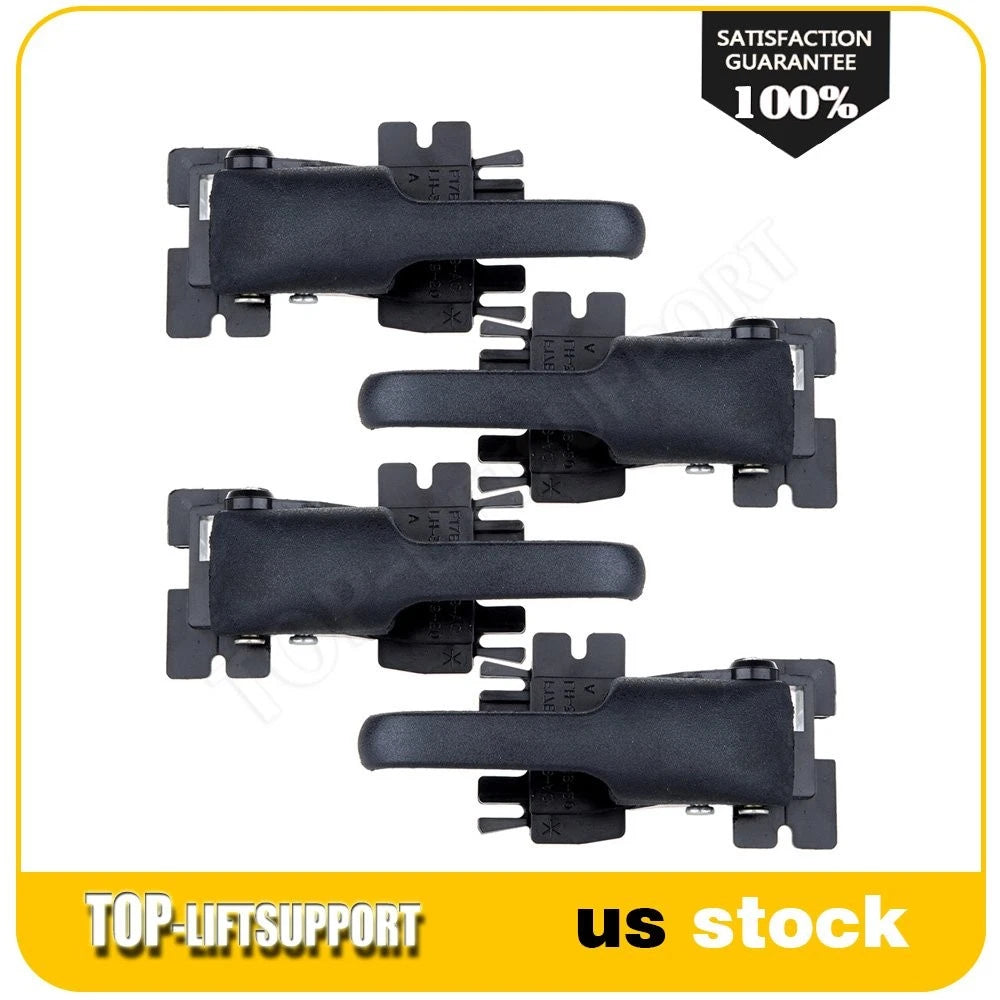 Set of 4 Door Handles for Ford Mercury (Interior, Black)