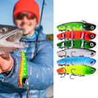 VIB Vibration Fishing Lure with 8 Treble Hooks for Long Casting