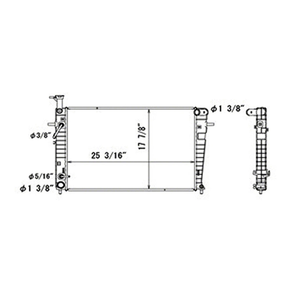 Replacement Plastic/Aluminum Radiator (See compatibility Chart)