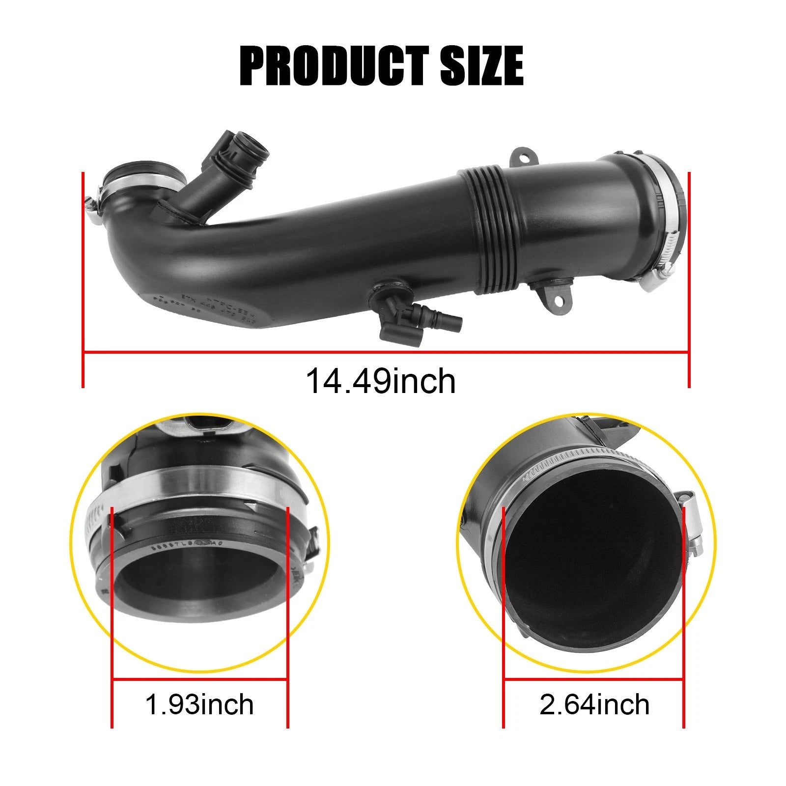 Air Duct Intake Boot for Mini Cooper Countryman Paceman (2010-2015)