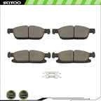Front Ceramic Brake Pads for Lincoln Nautilus (2019–2020) 2.0L 2.7L FWD 1818