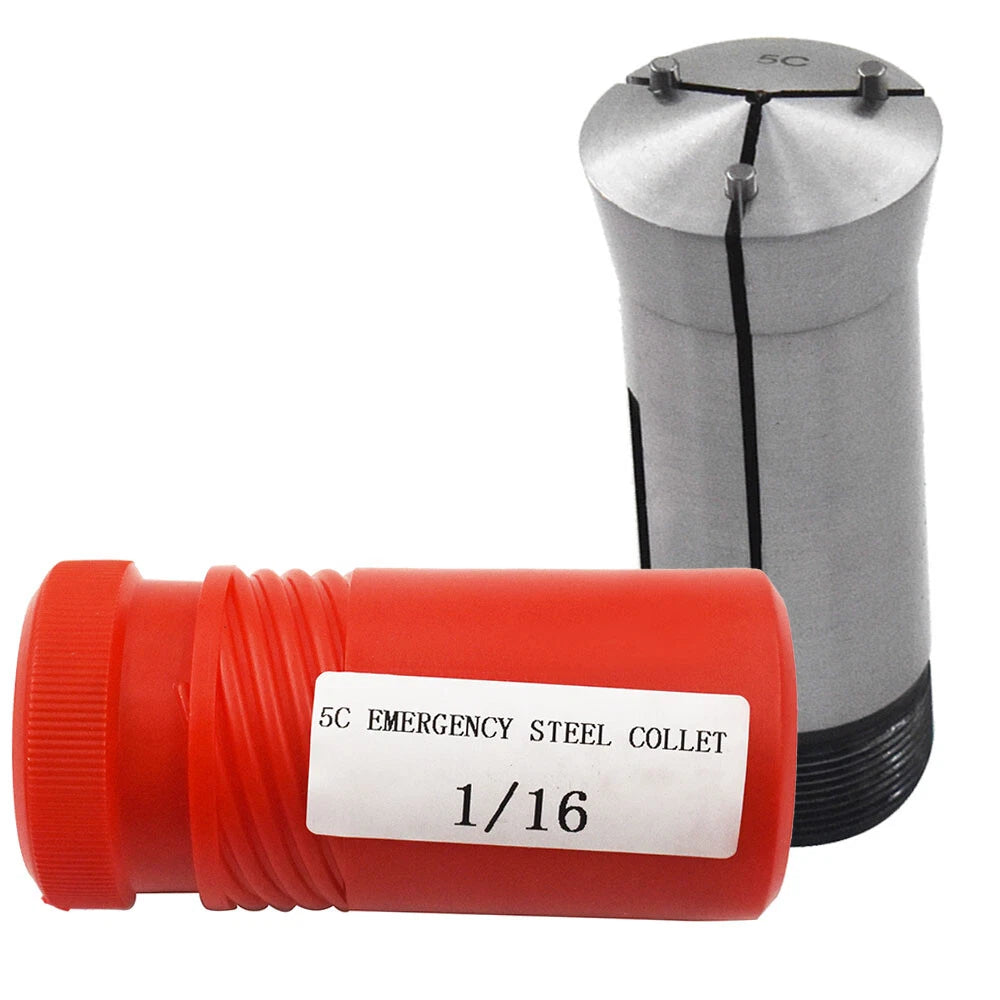 5PC Emergency Steel Collet Set for Lathes (Precision)