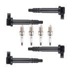 4X Ignition Coil Set + Spark Plugs for Toyota Tacoma 2.4L (2000–2004) 9091902237