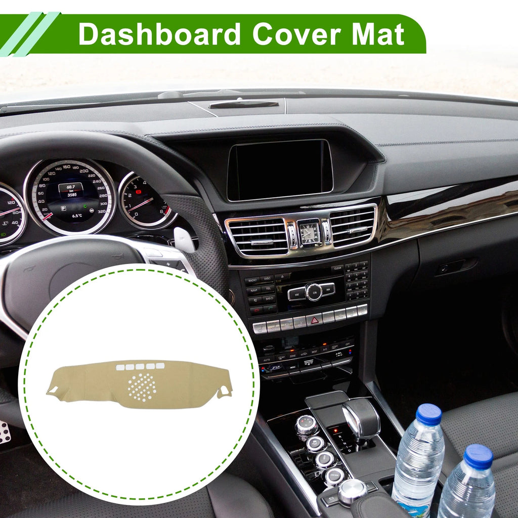 Dashboard Cover for Mercedes-Benz E-Class (2017–2021) Polyester Beige