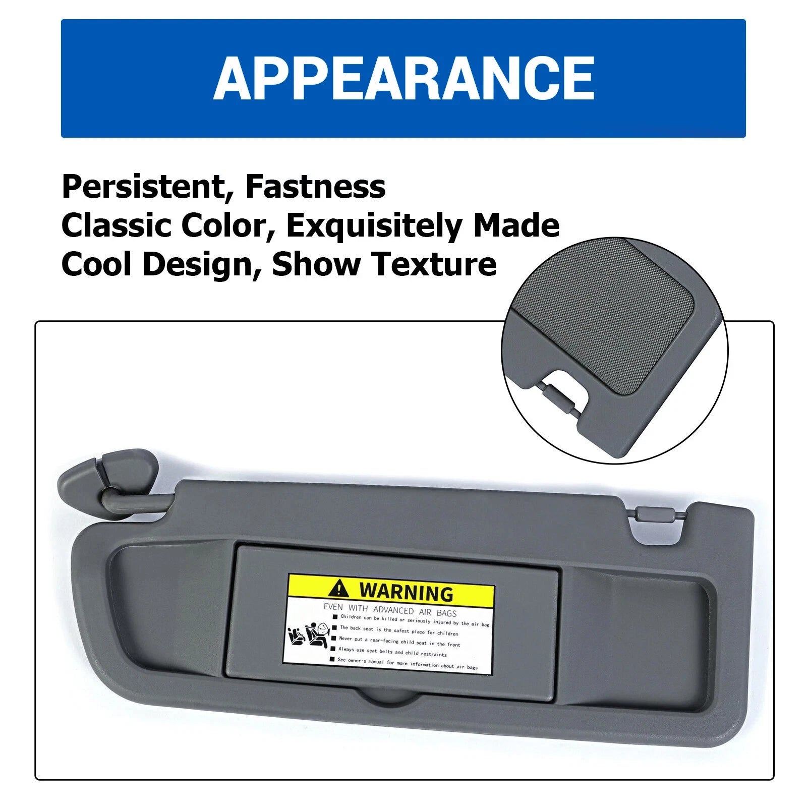 Driver Side Left Sun Visor for Honda Civic (2006–2011)