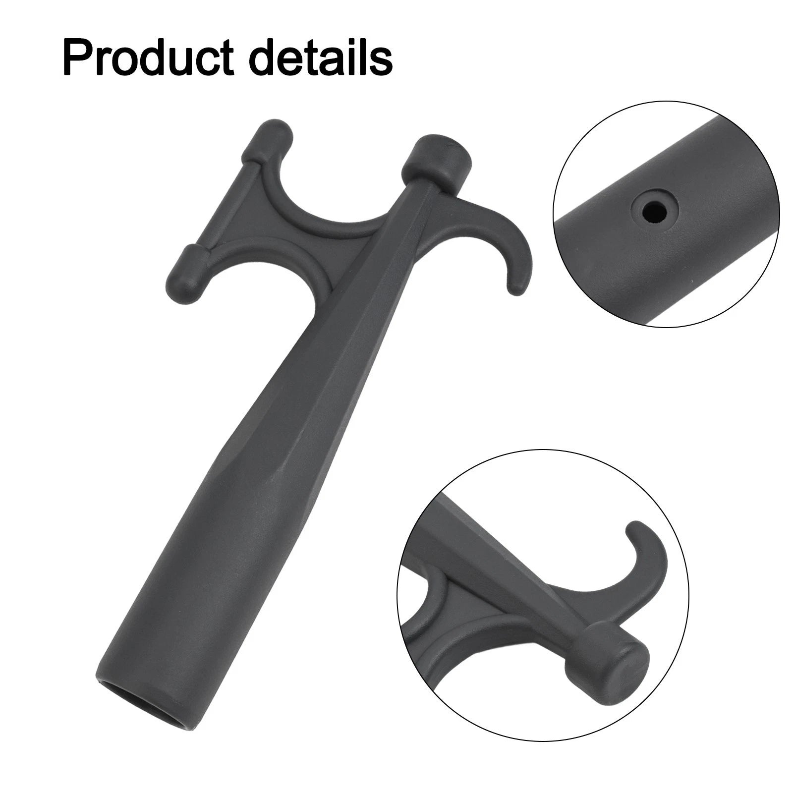 Nylon Boat Hook with Rubber Bumper for Enhanced Safety (Universal)