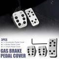 3 Pcs Accelerator & Brake Pedal Cover Set for Ford Focus 