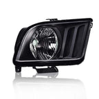 Right Passenger Side Headlight Assembly for Ford Mustang (2005–2009) Black