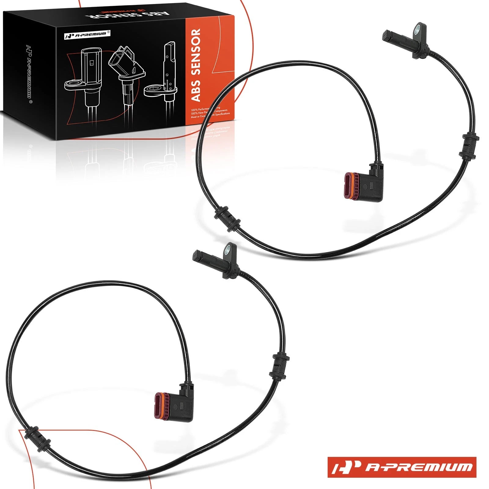 2X Rear ABS Wheel Speed Sensor for Mercedes-Benz CLS400 (2015–2018)