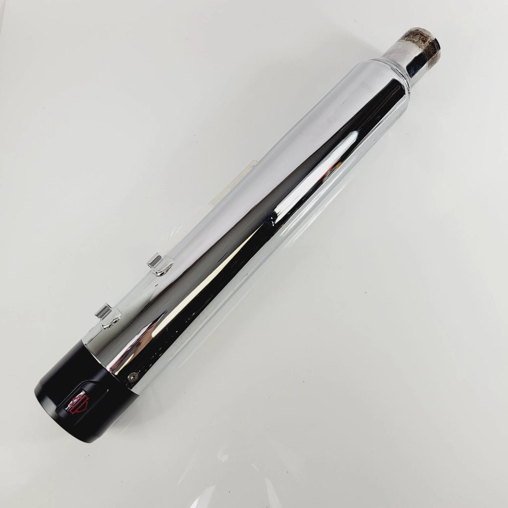 Muffler Exhaust Right Chrome with Black Tip for Harley CVO Touring (2017–2025)