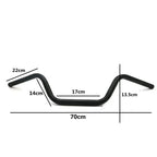 7/8'' 22mm Drag Handlebar Bar Black for Honda Yamaha Suzuki