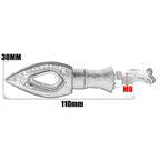 4X LED Turn Signal Indicators for Motorcycle (12V)
