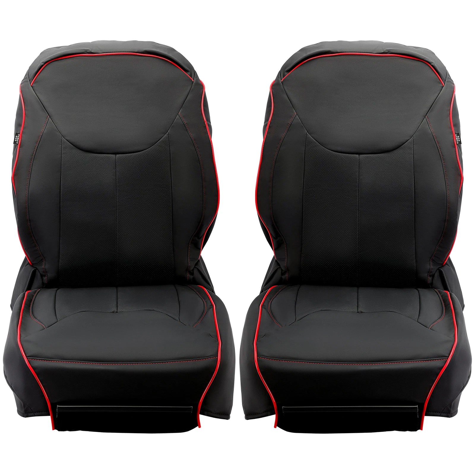 Custom Fit Seat Covers for Jeep Wrangler JK 4-Door (2013–2017) Red & Black