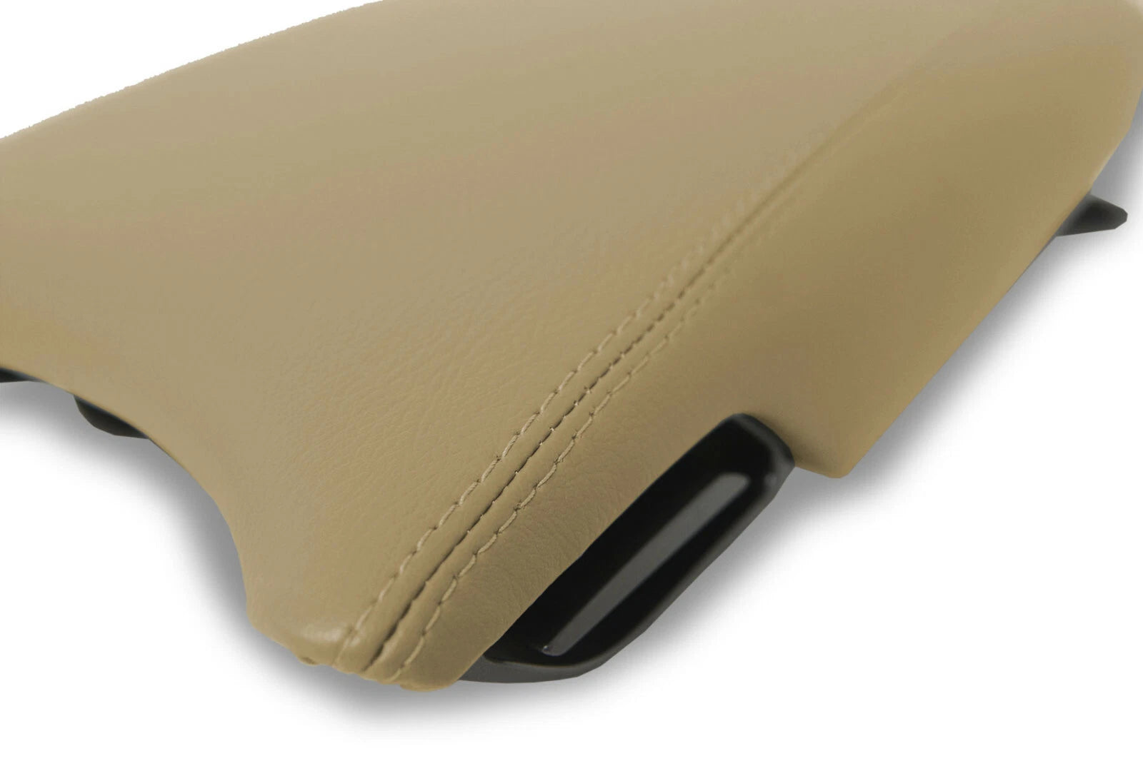 Leather Console Lid Armrest Cover for Hyundai Azera (2012–2017) Beige