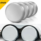 Silver Oxford 29" Tire Cover for Universal Fit RV Truck Trailer Camper