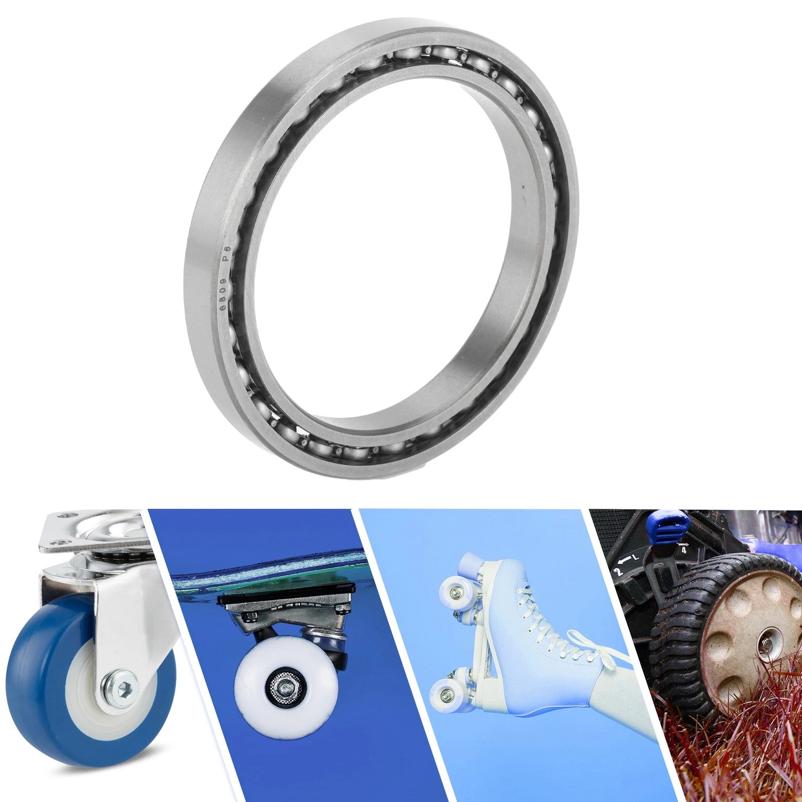 Deep Groove Ball Bearing 45x58x7mm for Scooter Skateboard (6809)