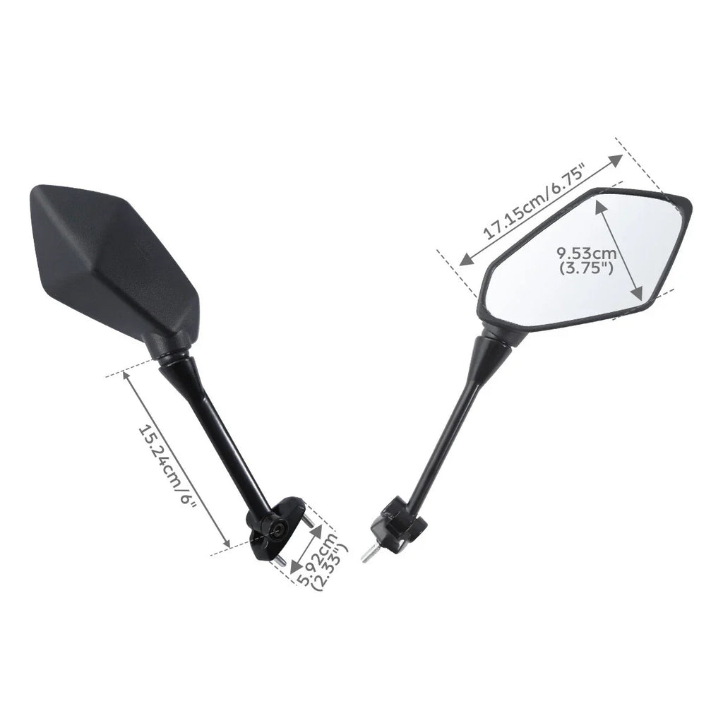 Rearview Side Mirrors for Kawasaki Ninja 650R, Z1000SX (2009-2016, 2011-2014)