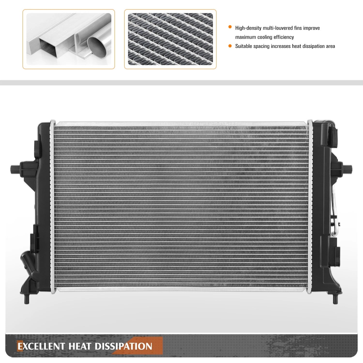 Aluminum Core Cooling Radiator for Kia Seltos Soul 2020–2024 DPI-13862