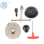 Set of 2 Self-Centering Lathe Chucks 1"×8TPI & 3/4"×16TPI Adapter