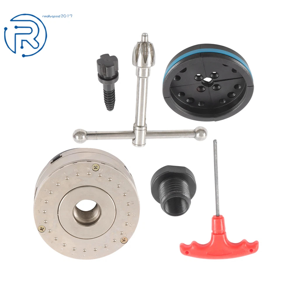 Set of 2 Self-Centering Lathe Chucks 1"×8TPI & 3/4"×16TPI Adapter