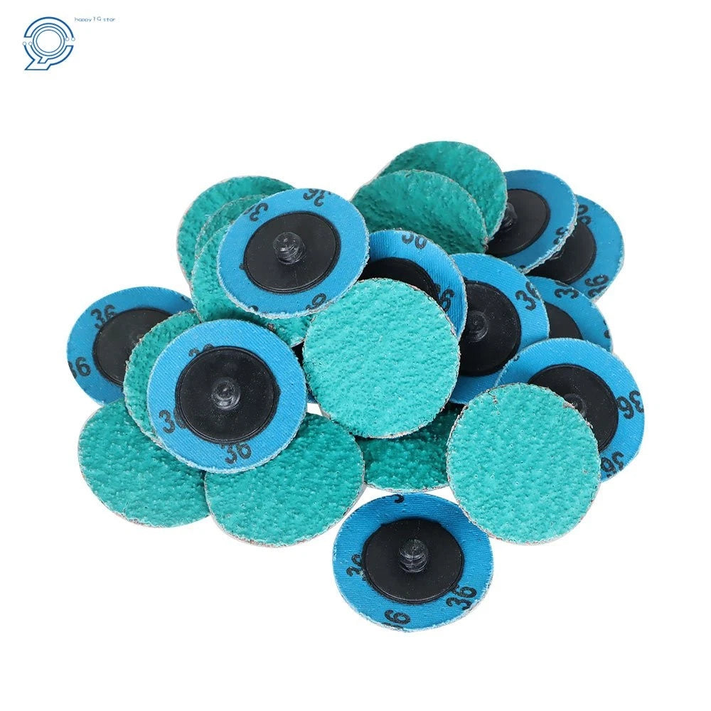 2" Zirconia Quick Change Sanding Discs 36 Grit (Type 25, Pack of 25)