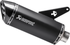 Akrapovic Slip-On Line Muffler for - Titanium, Black S-D8SO2-HRBL