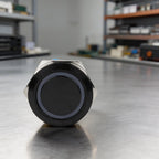 22mm Flat Head Momentary Push Button Switch with LED Ring Light for Universal (12V 24V)