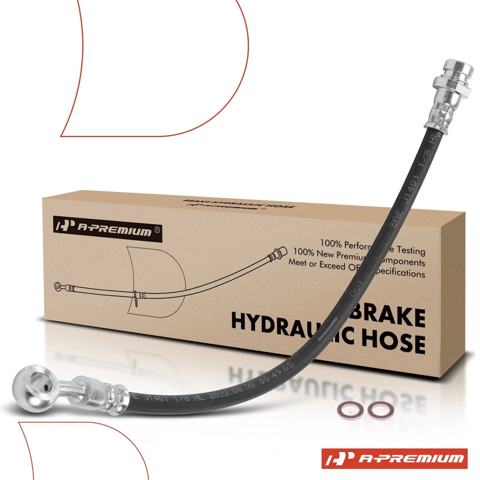 Rear Left Brake Hydraulic Hose for Hyundai Tucson (2005–2009) Kia Sportage