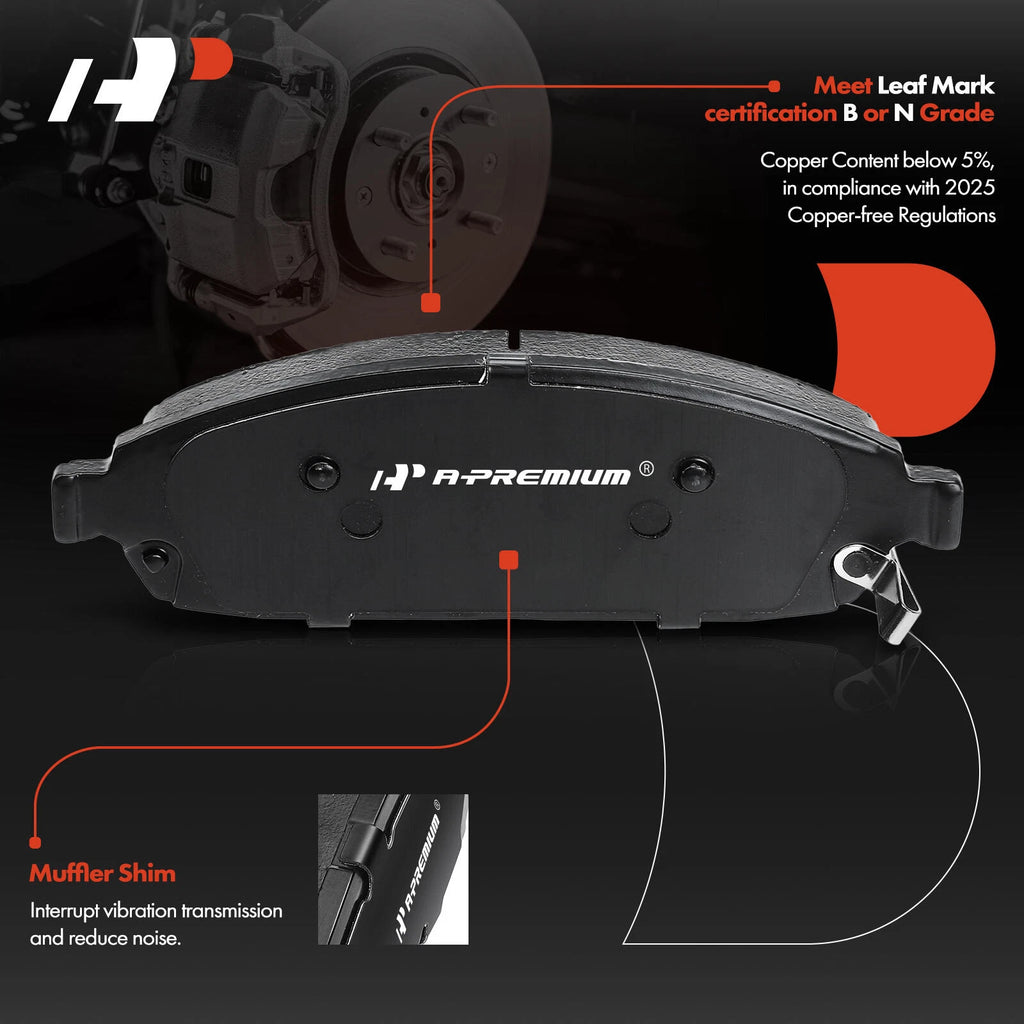 Disc Brake Rotor & Pad Set for Jeep Grand Cherokee Commander (2005–2010)