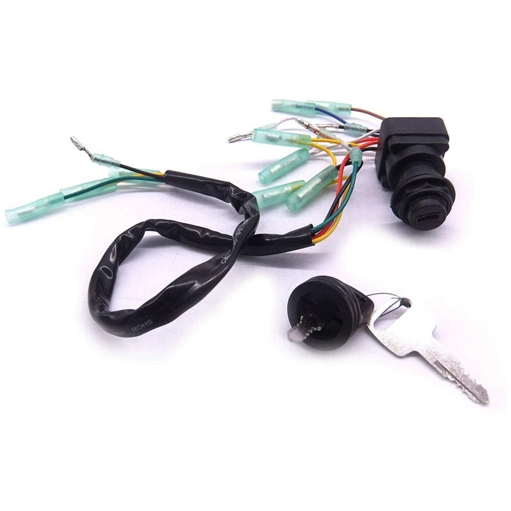 Ignition Switch Key Assembly for Yamaha Outboard Motor Control Box (EM 703-82510-40)