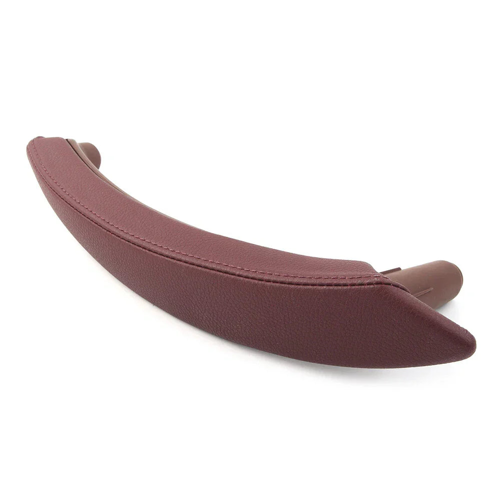 Red Brown Door Trim Pull Handle Right Side Real Leather for BMW X5 X6 (2007-2013)