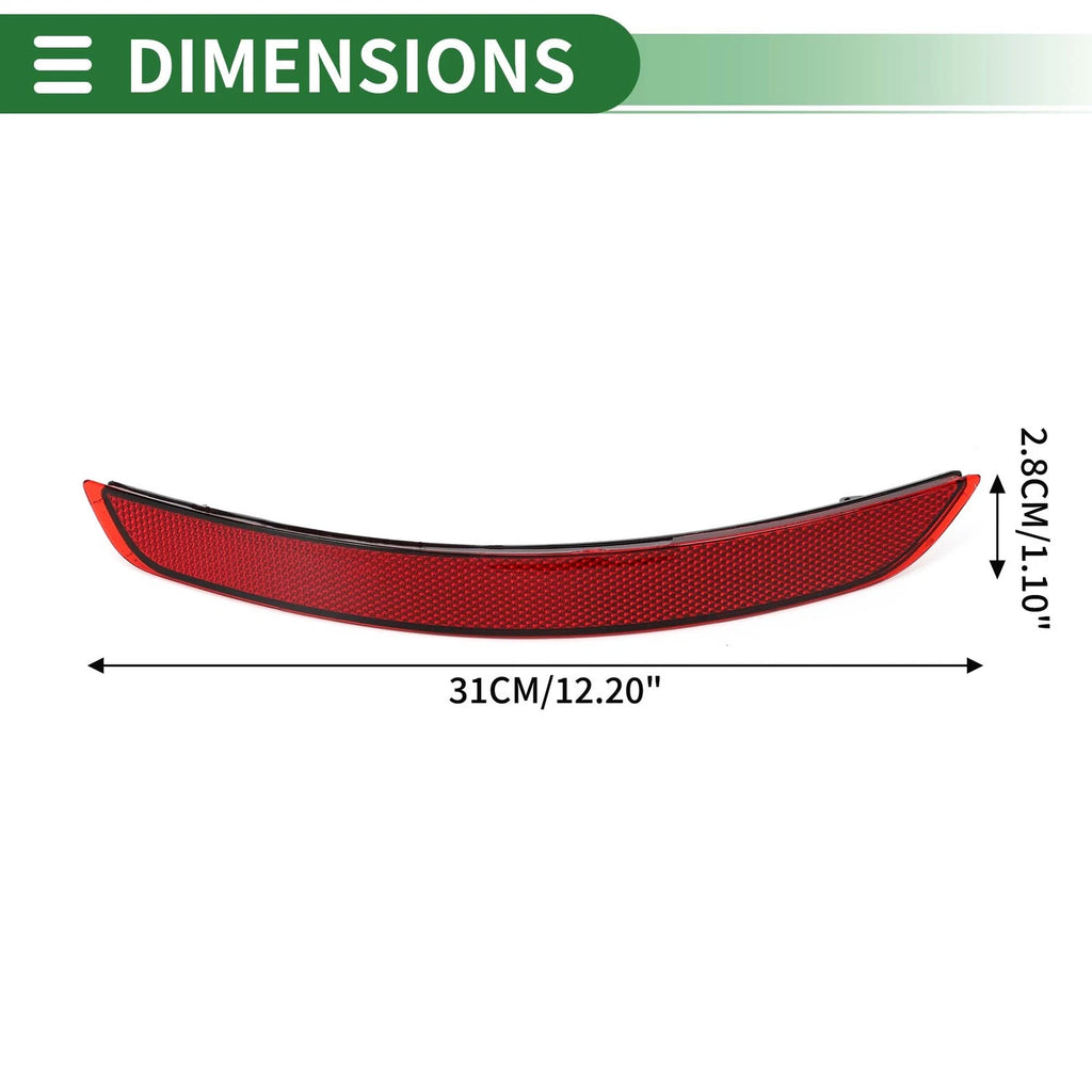 Bumper Reflector No. 8VD945106/8V5945106A for Audi A3 (2014–2016)