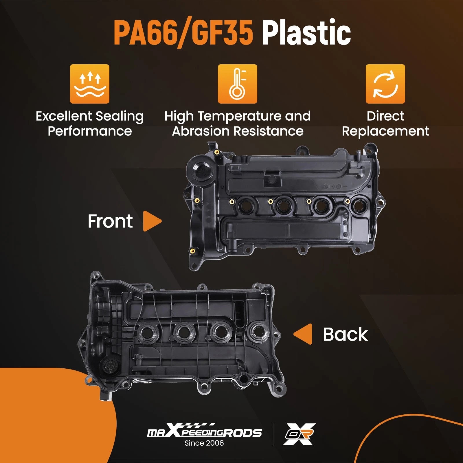 Engine Valve Cover with Gasket for Honda Accord Civic CR-V (2016–2019)