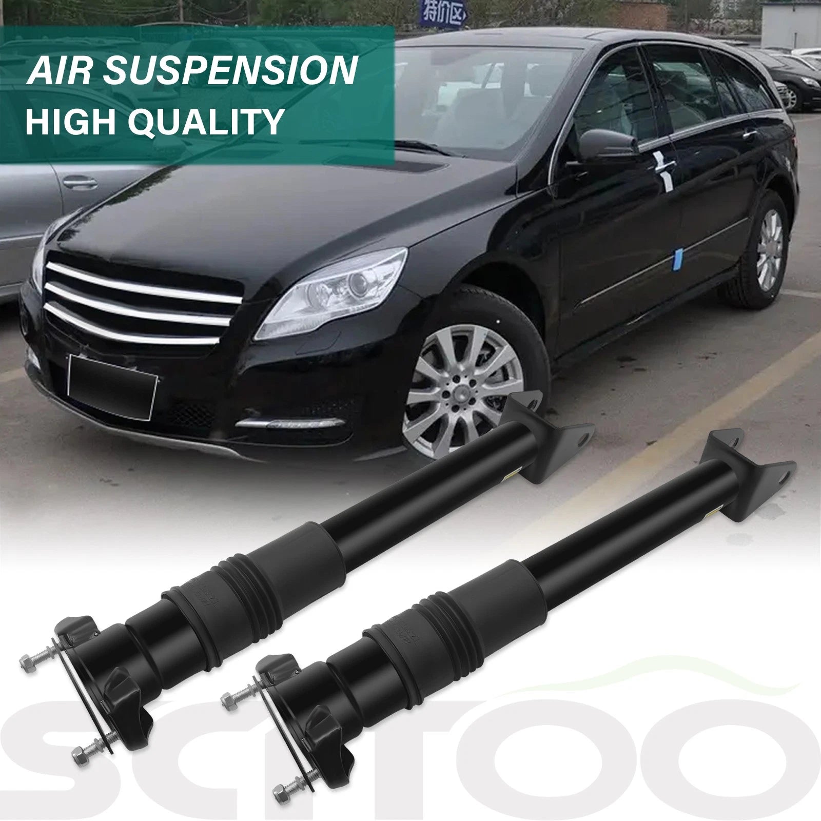 Rear Pair Air Suspension Struts for Mercedes W251 R320 R350 R500 (2006–2013)