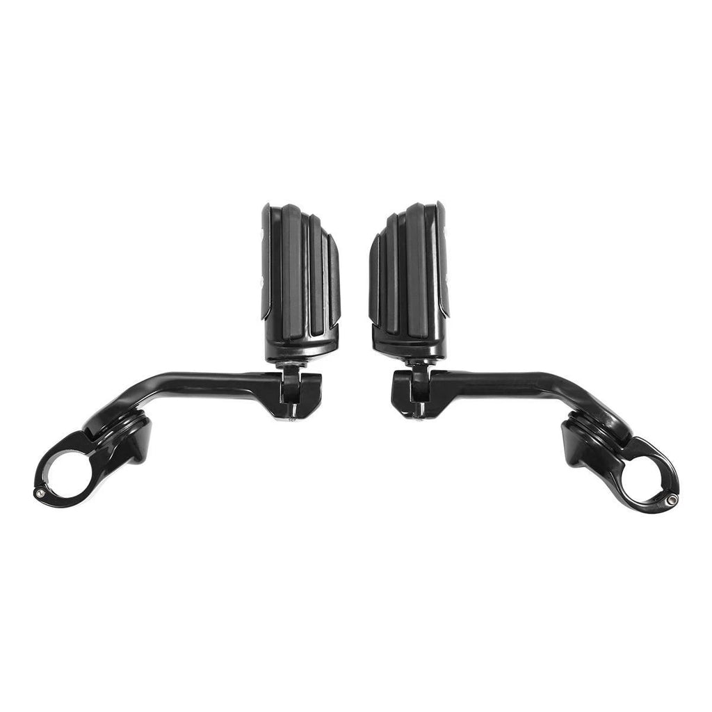 1-1/4" Long Angled Adjustable Highway Foot Pegs for Harley (Universal)