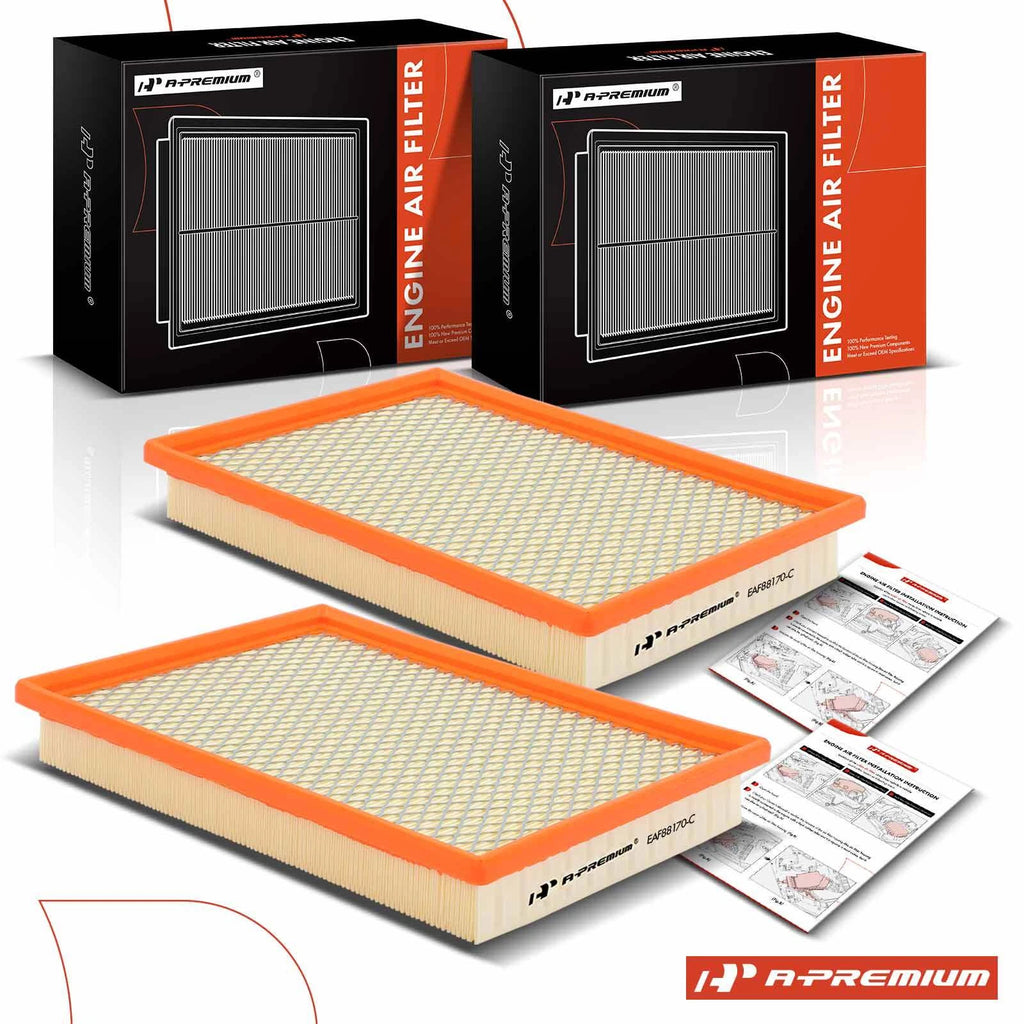 2X Engine Air Filter for Jeep Grand Cherokee (2005–2010) Liberty (2002–2007)